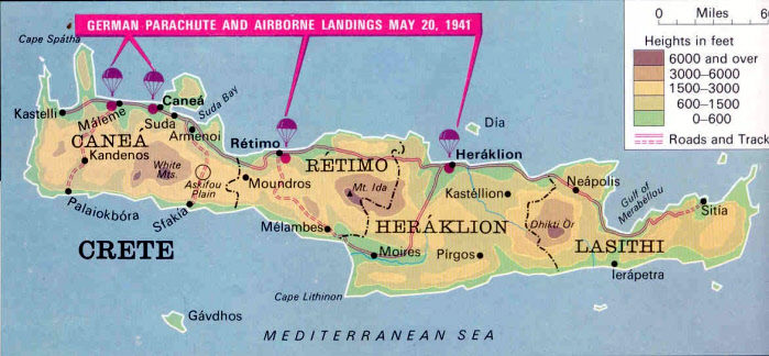 Map of Crete May 1941
