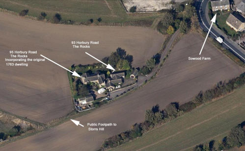 Rock Cottages 2012 aerial view