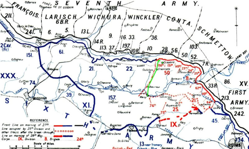 Third Battle of the Aisne, 27th May 1918