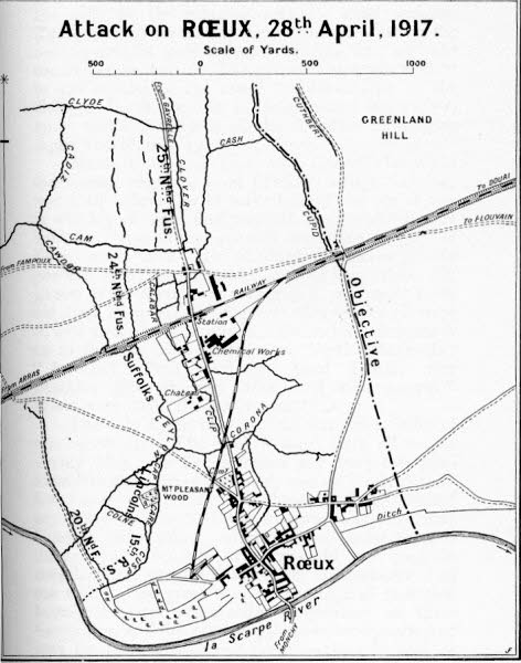 Attack on Roeux 28th April 1917