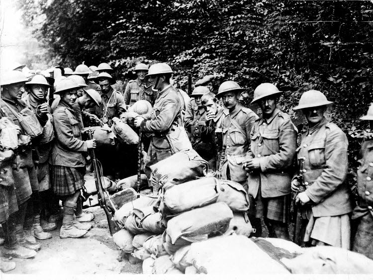Black Watch soldiers in August 1918