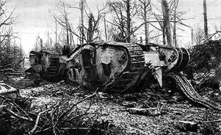 Tanks in BOurlon Wood 1917