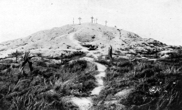Butte de Warlencourt after WW1