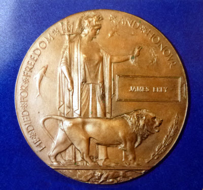 Medal awarded to Private James Erly