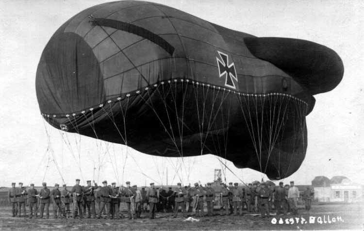 German observation balloon WW1