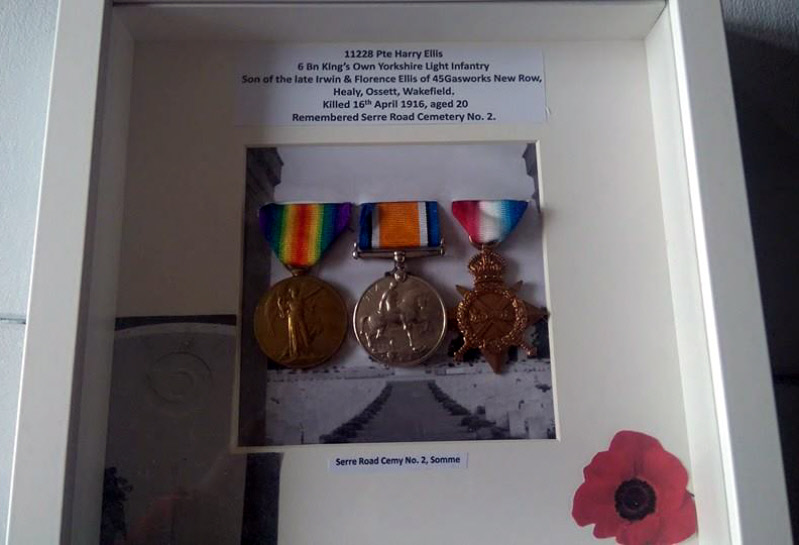 Harry Ellsi WW1 Medals