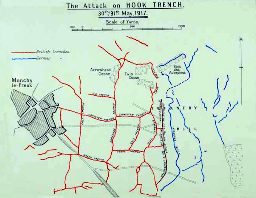Hook Trench east of Monchy Le Preux