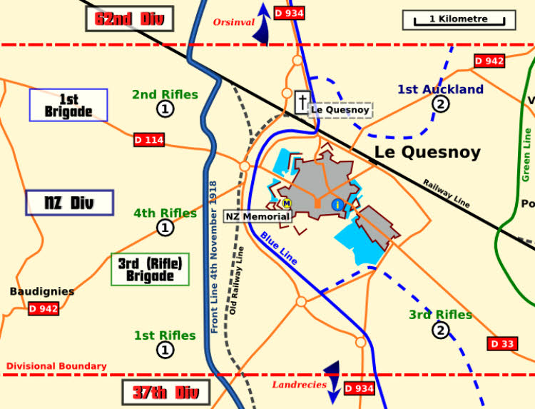 Le Quesnoy 4th November 1918