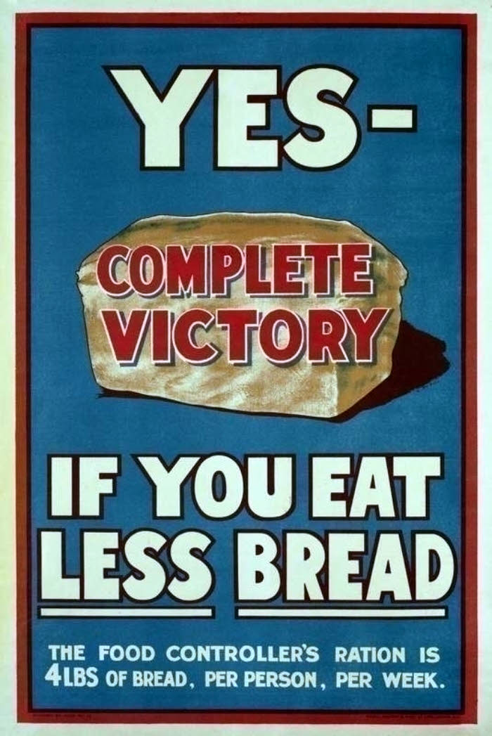Eat less bread for victory