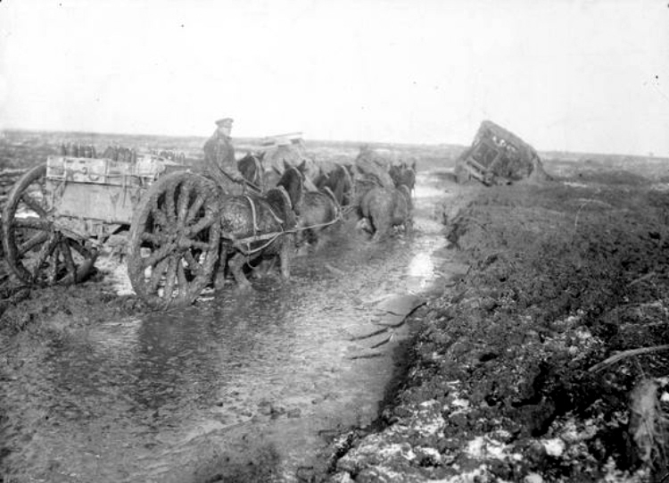 Road to Lesboeufs near Sar November 1916