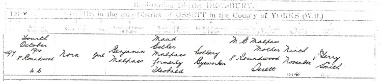 Nora Malpass Birth