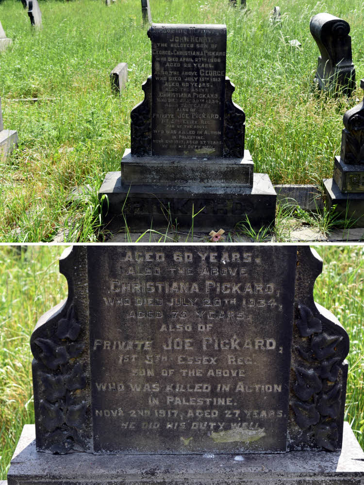Pickard Grave at St Johns