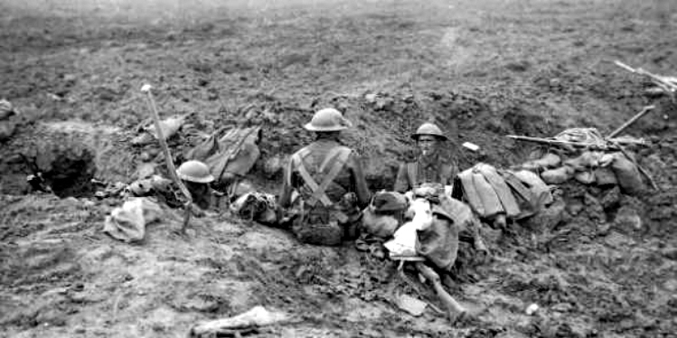 British soldiers at Pilckem Ridge 31st July 1917