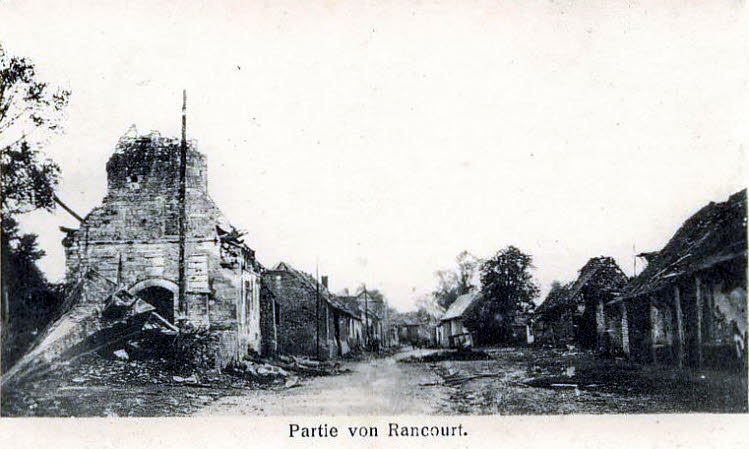 Rancourt village 1917