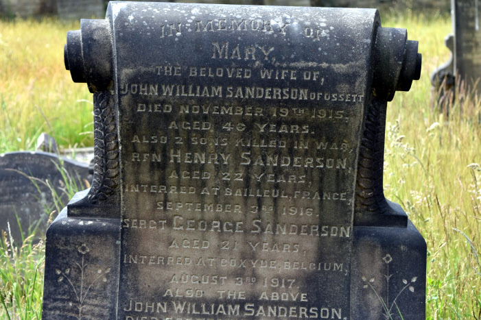 Sanderson Grave at St Johns