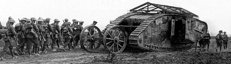 Tanks at the Battle of Flers-Courcelette September 1915