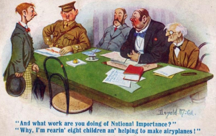 Tribunal carttoon WW1