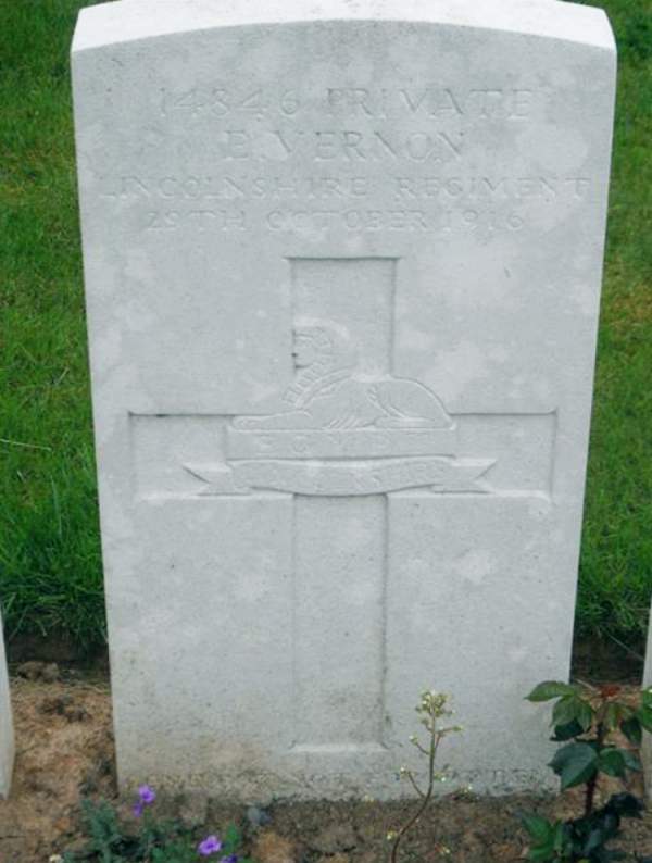 Ernest Vernon gravestone