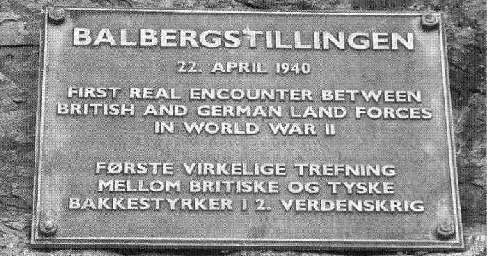 Norway Memorial 22nd April 1940