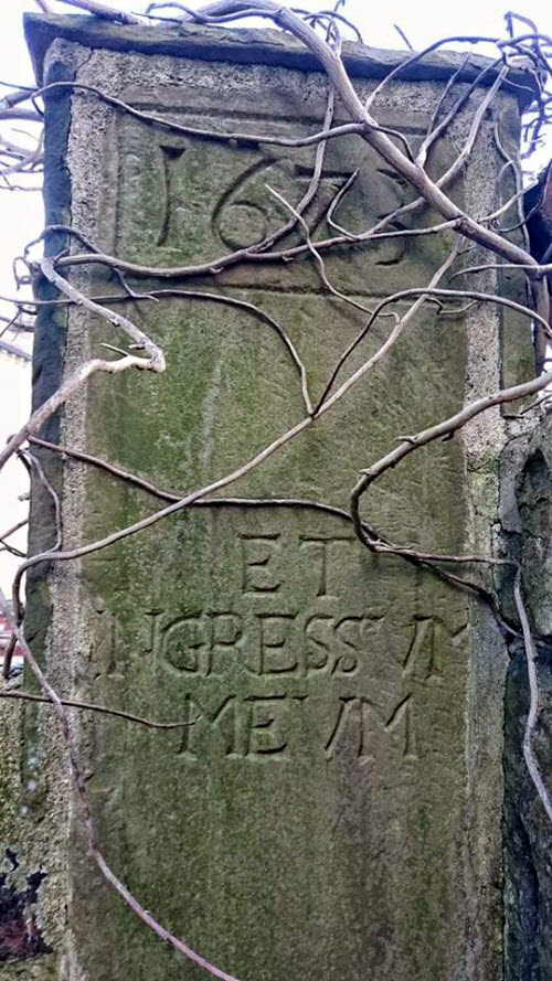 Horbury Hall Datestone 1673