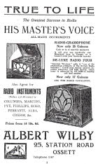 Albert Wilby advert