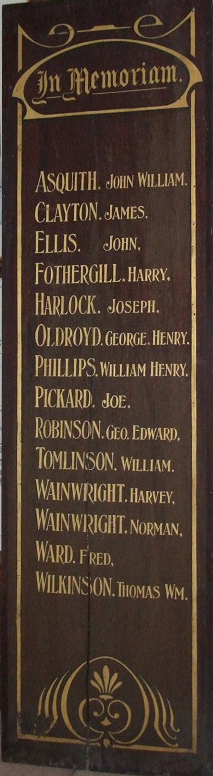 Central Baptist WW1 Memorial