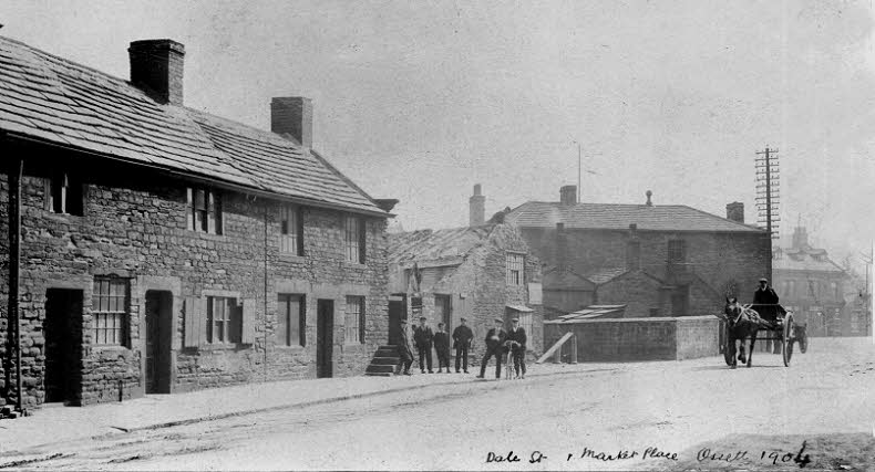 Top of Dale Street and Ossett marketplace 1904
