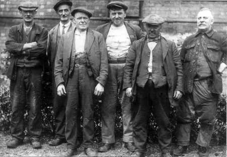 Coal miners from Low Laithes Colliery, Gawthorpe circa 1922