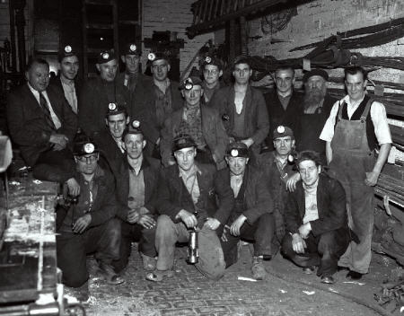 Greatfield Colliery miners circa 1956