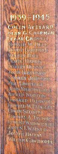 Holy Trinity WW2 Memorial