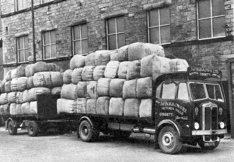 Wagons at Victoria Mill in the 1950s